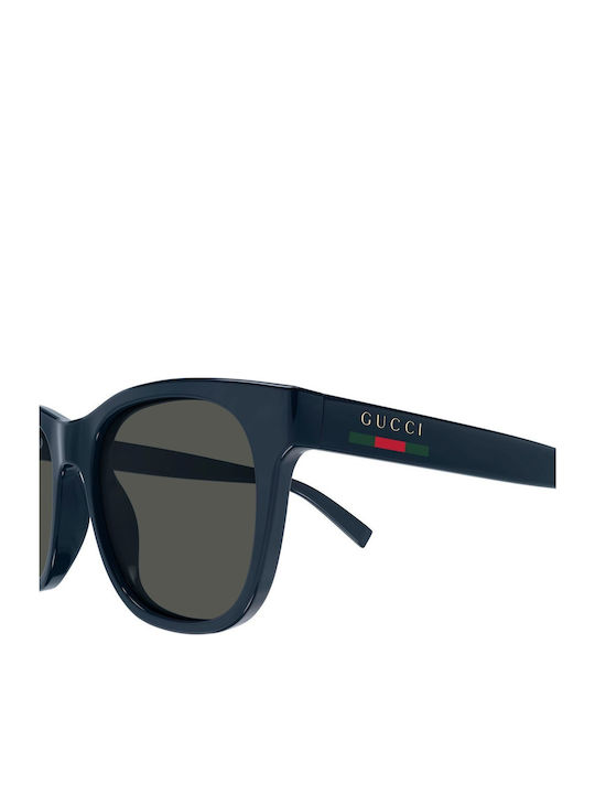 Gucci Unisex Ochelari de soare cu Albastru marin Cadru și Gri Lentilă GG1985S 005