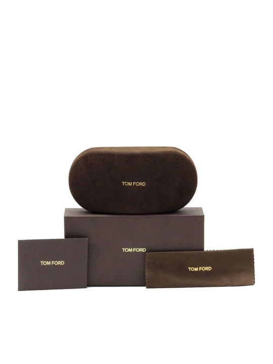Tom Ford Unisex Sonnenbrille mit Silber Metall Gestell und Gray Verlaufsfarbe Linse FT1355 16B