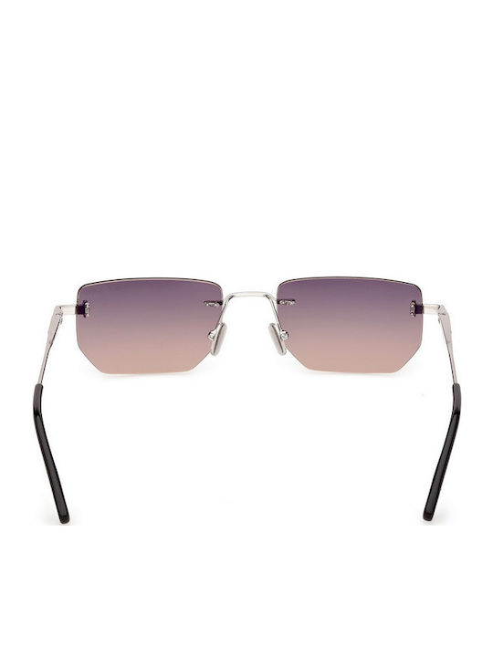 Tom Ford Unisex Sonnenbrille mit Silber Metall Gestell und Gray Verlaufsfarbe Linse FT1355 16B