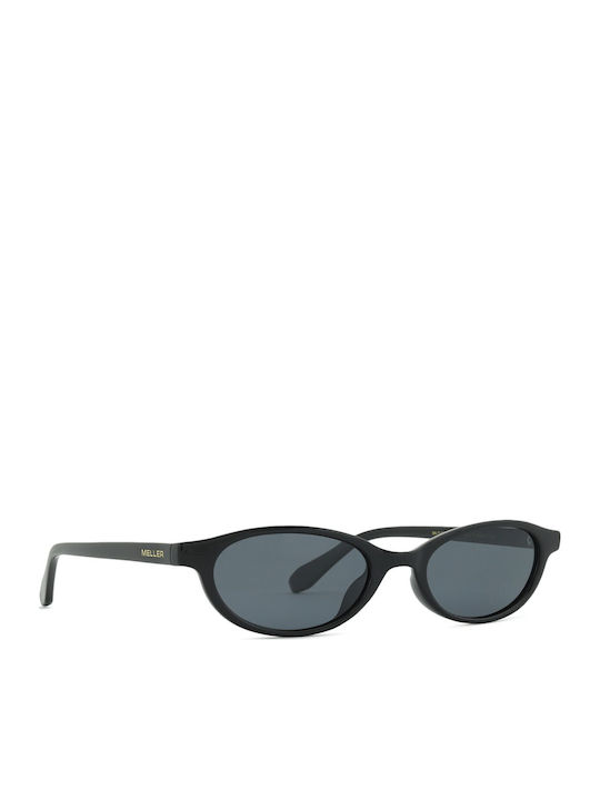 Meller Binti Unisex Sunglasses with Black Horn-Rimmed Frame and Black Lens BN-TUTCAR
