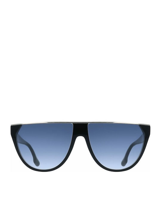 Victoria Beckham Damen Sonnenbrille mit Schwarz Kunststoff Gestell und Schwarz Linse