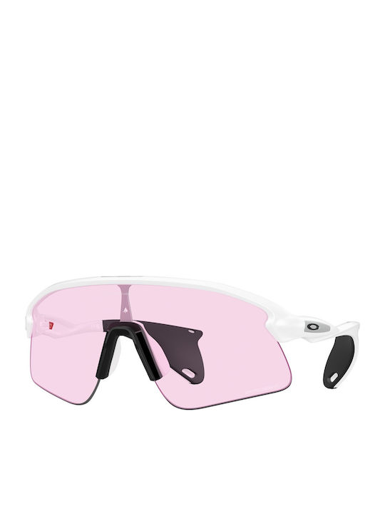 Oakley Stunt Devil Unisex Ochelari de soare cu Alb Cadru și Roz Lentilă OO9517-07