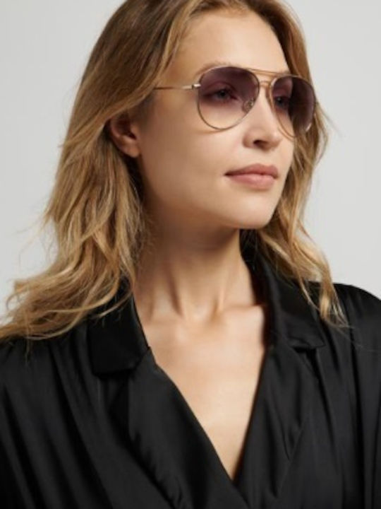 Victoria Beckham Γυαλιά Ηλίου Χρυσά με Μεταλλικό Σκελετό Victoria Beckham Γυαλιά Ηλίου Χρυσά με Μεταλλικό Σκελετό