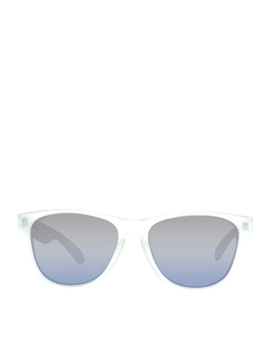 Polaroid Men's Sunglasses with White Plastic Frame and Blue Lens S8443 D8C/JY