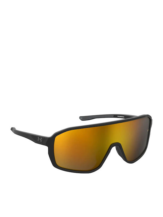 Under Armour Bărbătești Ochelari de soare cu Negru Cadru și Portocaliu Lentilă UA Gameday/G 003/50