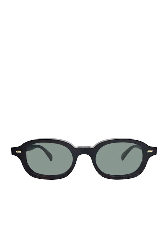 Gast Myriad Unisex Sunglasses with Black Plastic Frame and Gray Lens MYR02