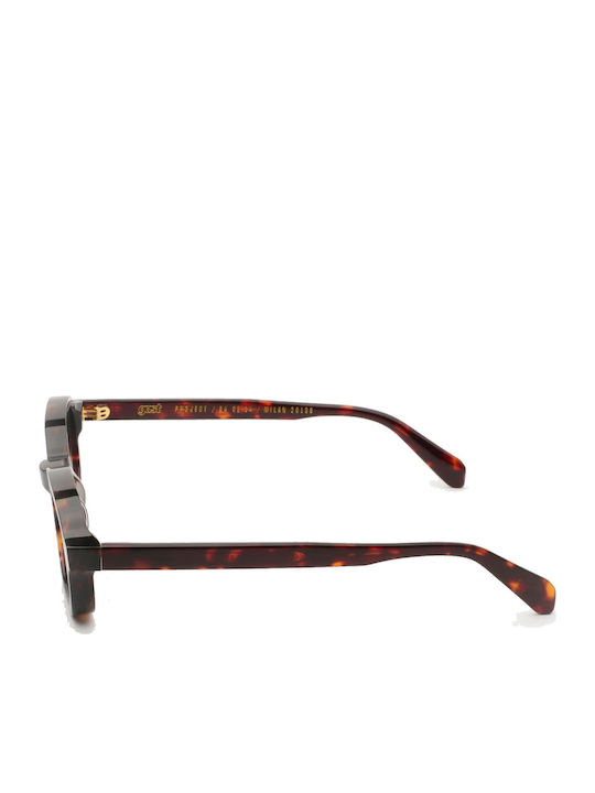 Gast Myriad Unisex Sunglasses with Black Plastic Frame and Gray Lens MYR02
