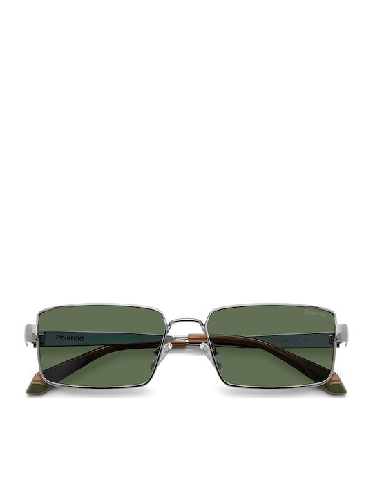 Polaroid Unisex Sonnenbrillen mit Silber Metall Rahmen und Silber Spiegel Gläsern PLD6255/S/X 6LB/UC