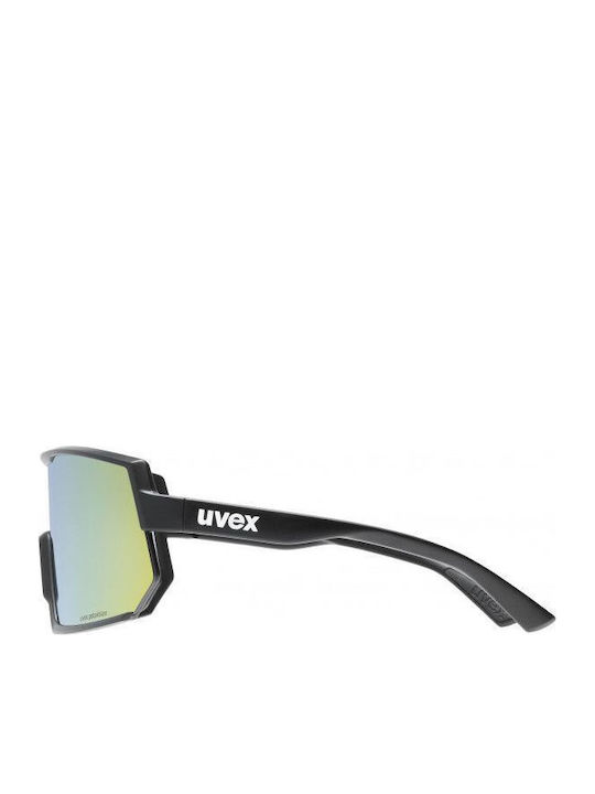 Uvex Sportstyle 235 P Unisex Sunglasses with Black Plastic Frame and Yellow Lens 53 3 032 2230