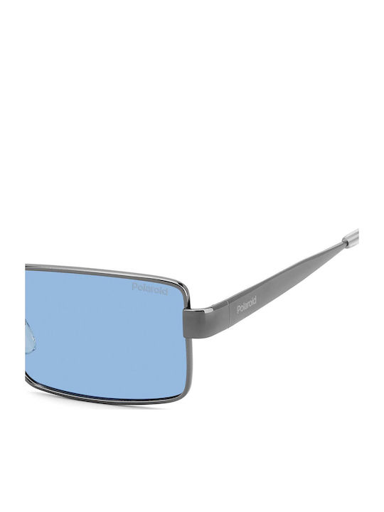 Polaroid Unisex Sunglasses With Grey Metallic Frame And Silver Mirror Lens PLD6255/S/X KJ1/C3