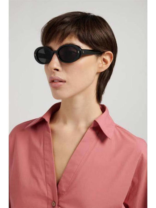 Polaroid Unisex Sunglasses With Red Horn-Rimmed Frame And Brown Lens PLD6253/S/X LHF/SP