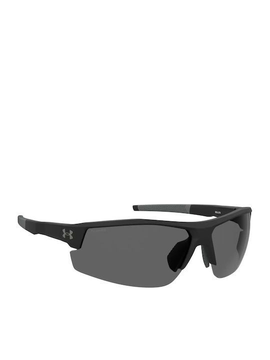 Under Armour Skillz Unisex Sunglasses with Black Plastic Frame and Black Lens
