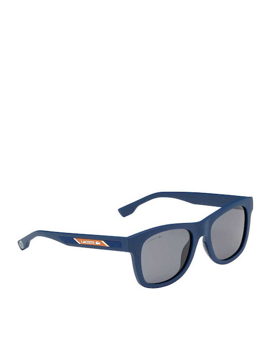 Lacoste Injected Men's Sunglasses with Blue Plastic Frame and Gray Lens L3651SRG-400
