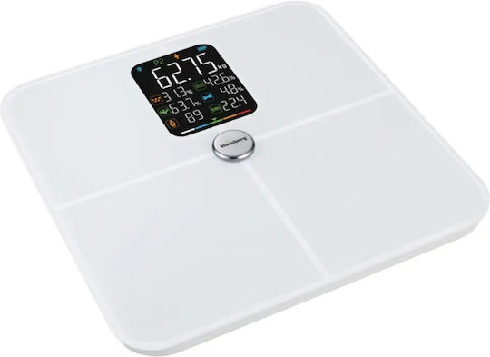 Klausberg Smart Cântar de Baie 180kg cu Bluetooth Alb KB-7941