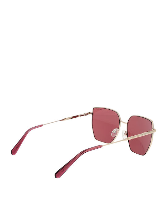 Gant Unisex Sunglasses with Gold Metal Frame and Brown Lens GA7232 30E