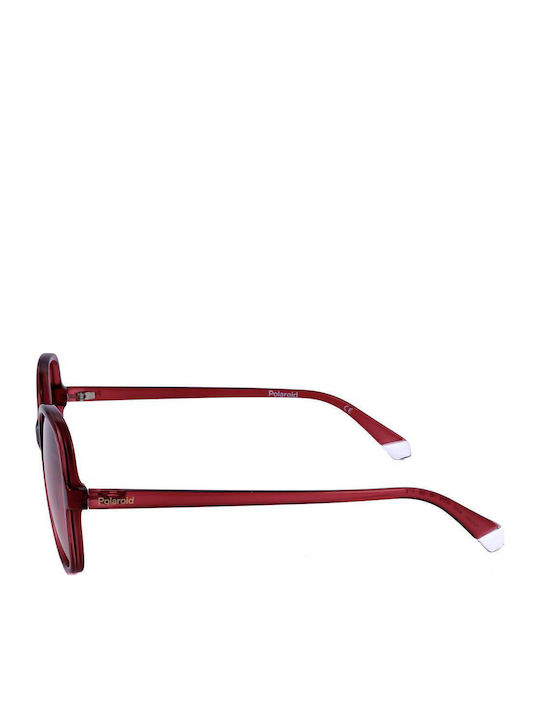 Polaroid Damen Sonnenbrille mit Rosa Kunststoff Gestell und Rosa Linse PLD4136/S MU1/Le