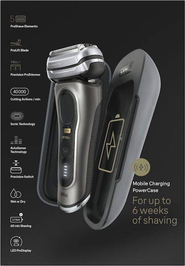 Braun Series 9 218276 Foil Electric Shaver Face Rechargeable
