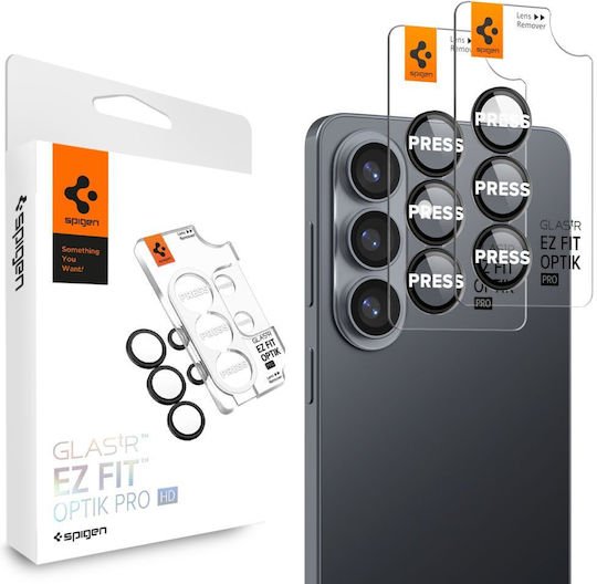 Spigen Optik Pro Hd Glas.tr Ez Fit Kamera Schutz 2er Pack Galaxy S26 Ultra Schwarz