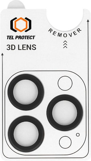 Tel Protect Προστασία Κάμερας Tempered Glass Μαύρο για το iPhone 14 Pro, iPhone 14 Pro Max
