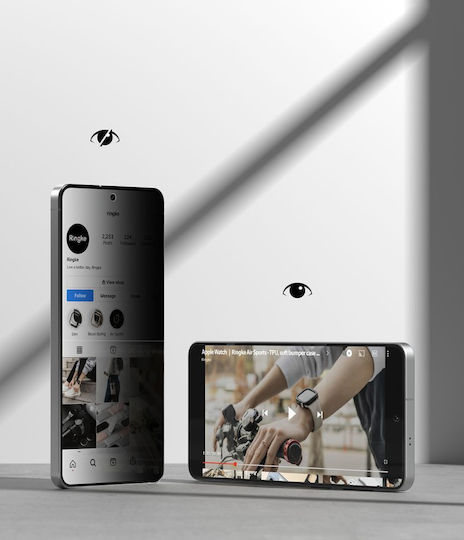 Ringke Easy Slide Datenschutz Gehärtetes Glas 2 Stück Schwarz Galaxy S26