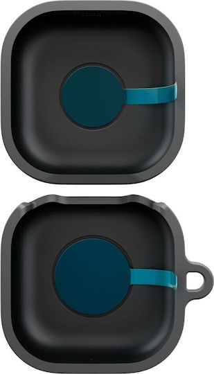 Spigen Kunststoff / Stoff Hülle Mit Haken in Schwarz für Samsung Galaxy Buds 4 / 4 Pro