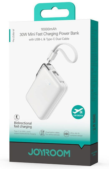 Joyroom JR-PBF27 Pro Power Bank 10000mAh 30W White