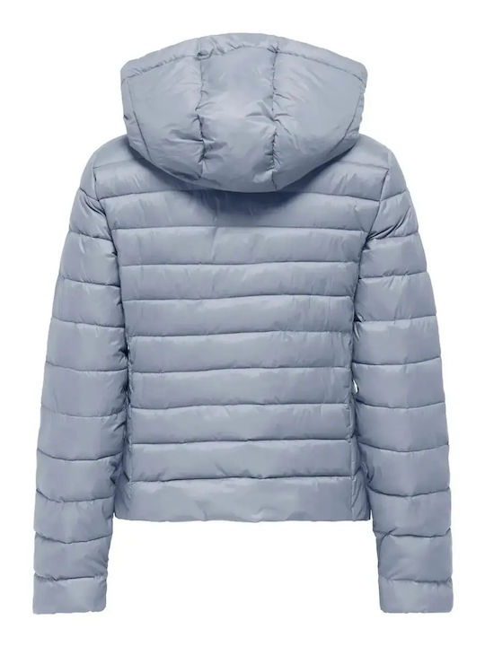 Damen Jean Jacke Hellblau