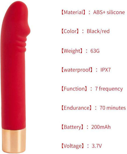 APH Vibrator Mini Ρεαλιστικός Δονητής Μαύρος
