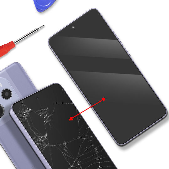 Xiaomi Original Full Screen Xiaomi Redmi Note 14 5g Amoled Panel Service Pack Purple