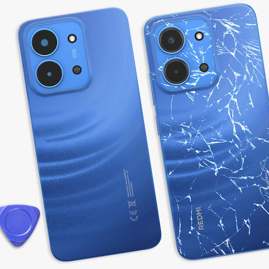 Clappio Replacement Battery Cover Redmi 15c 4g Integrated Adhesive Blue
