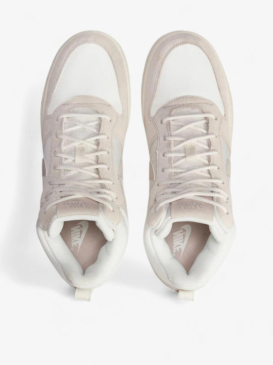 Recreation Mid Top Premium Γυναικεία Μποτάκια Λευκά