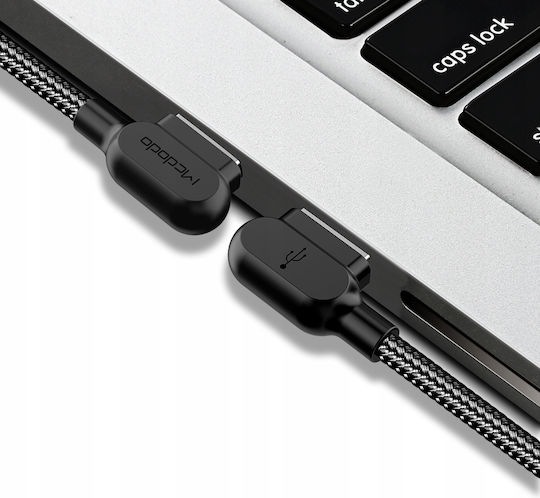 Mcdodo 90° Angled Cable Usb-c Fast Charging Double-sided Usb Type C Led 1m