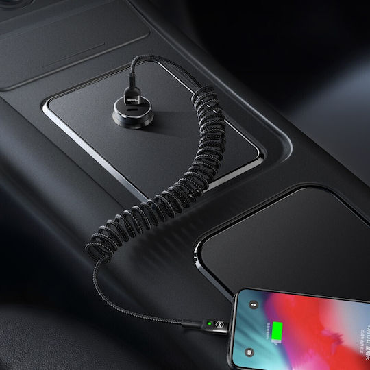 Mcdodo Usb-c Spiral Spring Cable Fast Charging Usb Type-c Led 2m