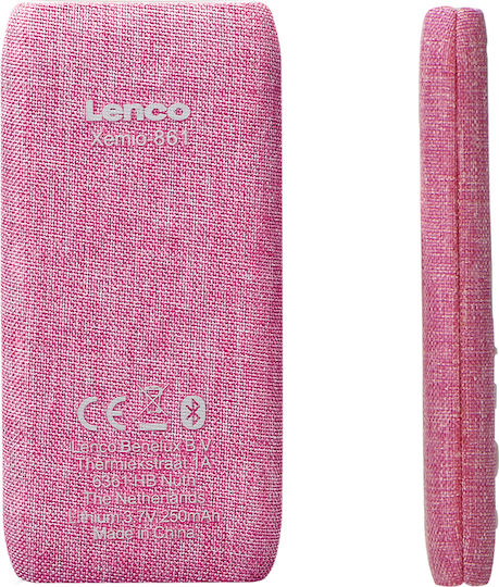 Lenco MP3 & MP4 Player 8GB Erweiterbar 1,8 Zoll LCD Bildschirm Bluetooth Ohrhörer Inklusive Rosa