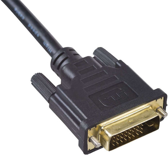 DVI 24+1 Към HDMI 1.4 Кабел Akyga Ak-av-13 Dual Link Full HD 3 м
