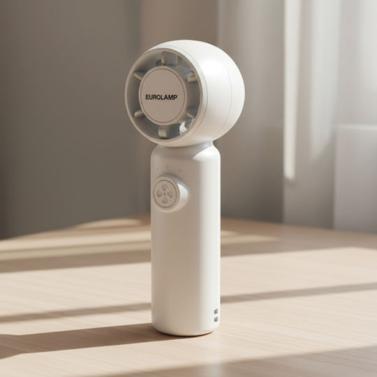 Eurolamp Handheld Fan USB 3W White 300-20554