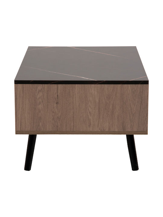 Rectangular Coffee Table Gunnez Wooden Karydi-Mavro L90xW54xH38cm.