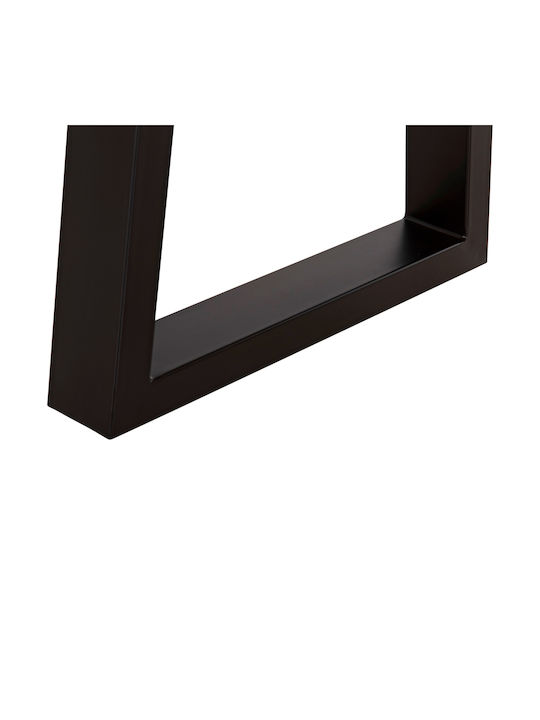 Rechteckiger Zentral-Kaffeetisch Sofia Slim aus Massivholz Hell Natur M115xT65xH45cm