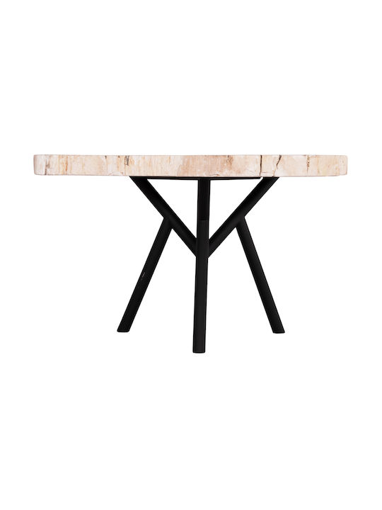 Saman Solid Wood Black Coffee Table M38xL44xH45cm