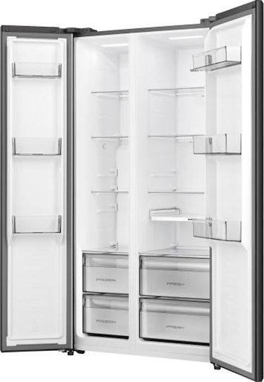 Side-by-Side Refrigerator 544lt Total NoFrost H178.6xW91.1xD61.5cm Black RS3P558NEFE