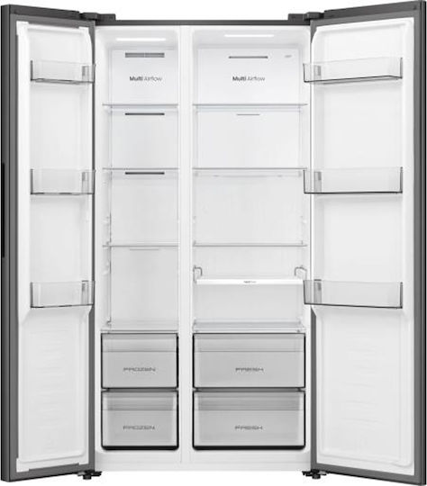 Side-by-Side Refrigerator 544lt Total NoFrost H178.6xW91.1xD61.5cm Black RS3P558NEFE