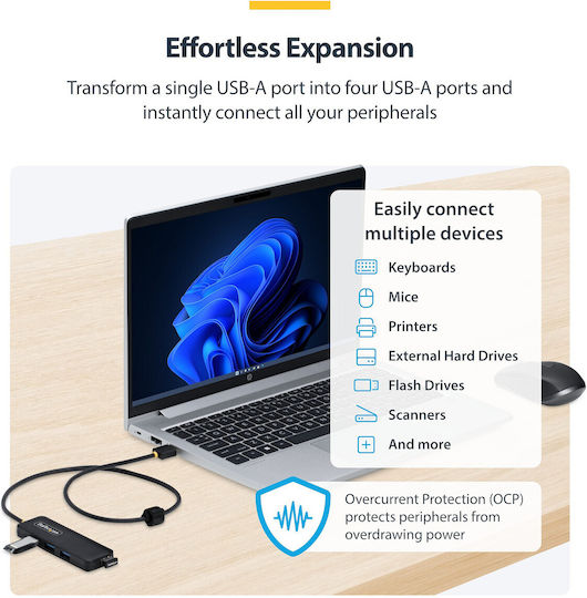 StarTech Hub 4 Porturi cu conexiune USB-A