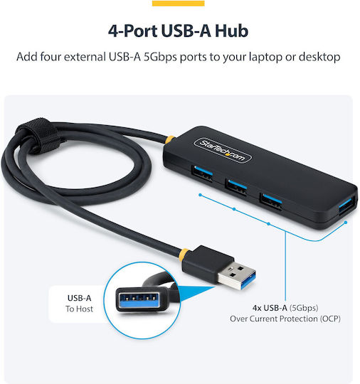 StarTech Hub 4 Porturi cu conexiune USB-A