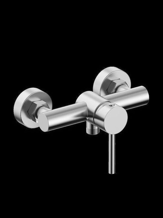 Gloria Gini Mixing Shower Shower Faucet Complete Set Silver
