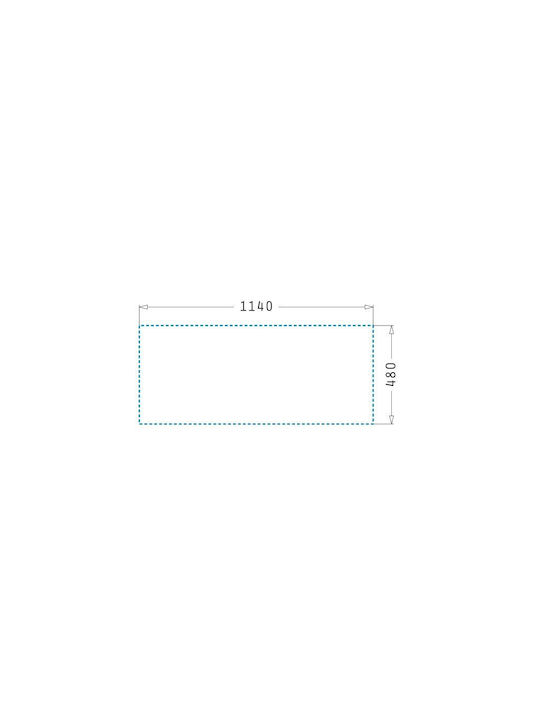 Pyramis Ithaka 2B 1D 070245211 Drop-In Chiuvetă din Granit Sintetic L116xW50cm Zăpadă