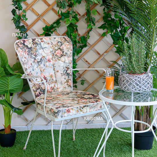 Възглавница за стол Ковано Желязо Be Comfy Titian Floral 8003 Облегалка 53 X 47 X 3