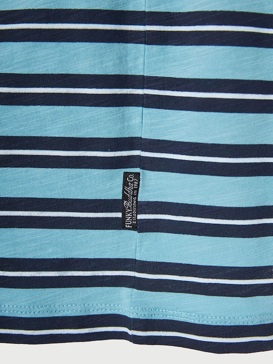 T-Shirt Blauer FBM013-303-04-Retro-Blau