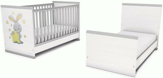 Casababy Smart Baby Furniture Set with Bed and Nursery Drawer White / Gray