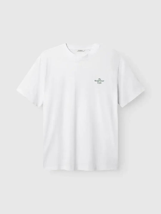 Nigel Tricou Boxy Alb