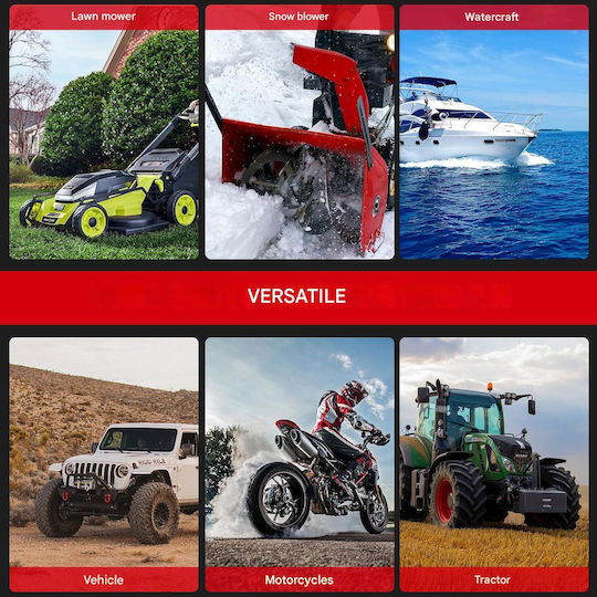 Pompă Electrică de Transfer Combustibil cu Baterie Senzor de Oprire Automată Portabilă 4 Adaptoare Furtun Lung de 130 Mm Multifuncțională pentru Benzină Motorină Ulei – Bidoane Tractor Generator Mașină de Tuns Iarba